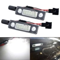 ไฟหมายเลขป้ายทะเบียนรถ LED สำหรับรถยนต์2X รถ Canbus สำหรับ Skoda Octavia 2 Facelift 2009 -2012 Facelifted 2003-2012 Roomster 5J 2006-2010