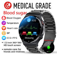 ใหม่ ECG PPG สุขภาพสมาร์ทนาฬิกาผู้ชาย ความดันโลหิตฟิตเนส Tracker IP68กันน้ำ Smartwatch สำหรับ Android Ios Phone