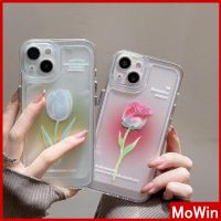 iPhone Case Silicone Soft Case Clear Case Thickened Shockproof Protection Camera Rose Tulip Flower Compatible For iPhone 11 iPhone 13 Pro Max iPhone 12 Pro Max iPhone 7 Plus xr