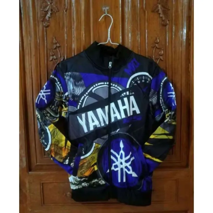 Yamaha Bike Jacket Jersey Riding Motorcycle Jacket Unisex Ateneo Blue