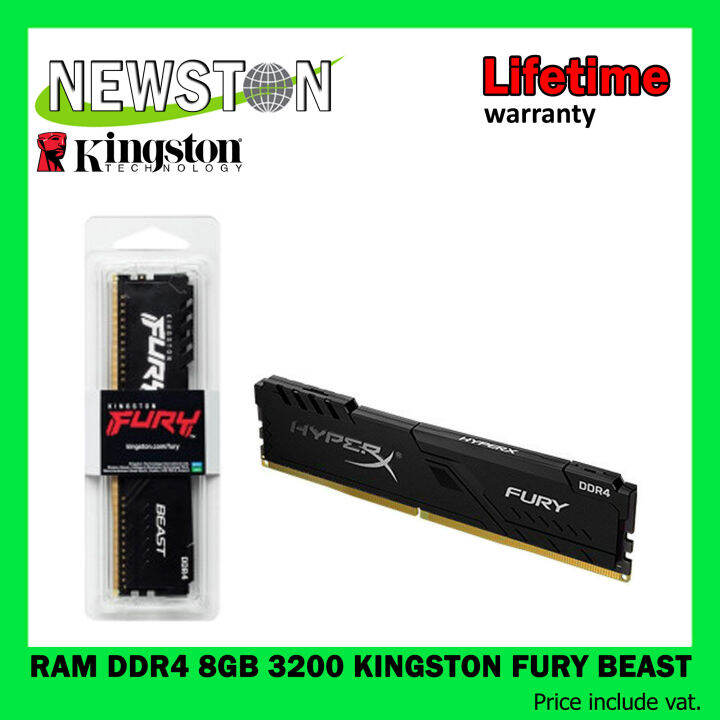 RAM DDR4 8GB/3200 KINGSTON FURY BEAST(KF432C16BB/8) | Lazada.co.th