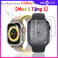 ฟิล์ม สำหรับ Apple Watch Ultra 49มม.HD เคสกันรอยหน้าจอสําหรับ สำหรับ Apple Watch Series 8 7 6 SE 5 4 3 2 1 45มม.41มม.40มม.44มม.ใส กันน้ำคลุมทั้งหมดฟิล์มป้องกันนุ่มฟิล์มป้องกัน