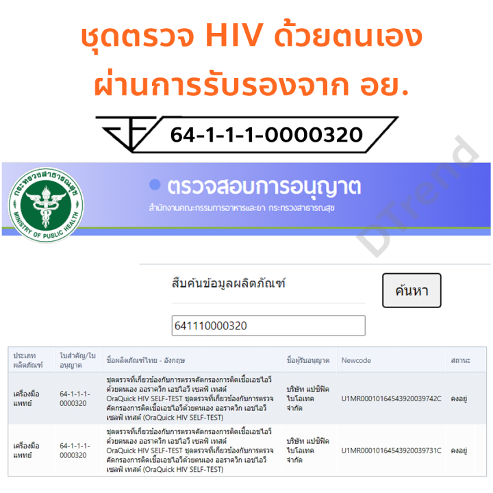 ชุดตรวจ-hiv-ด้วยตนเอง-ออราควิก-oraquick-hiv-self-test-kit-ตรวจเอชไอวี-รู้ผลทันที-ผ่านการรับรองจาก-อย-ตรวจเอดส์-ไม่ระบุชื่อสินค้าหน้ากล่อง