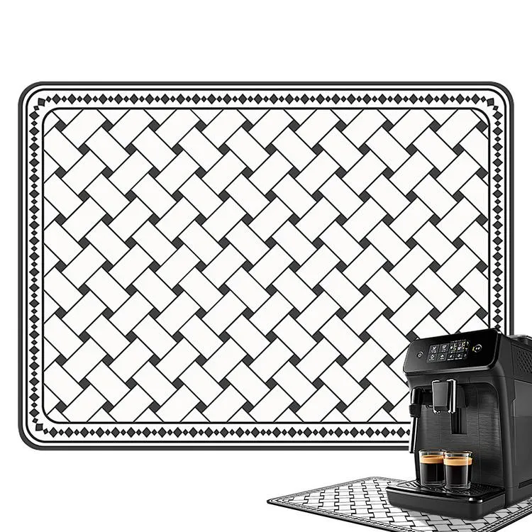 Bar Mat - Coffee Maker Tray Mat - Anti-Slip Coffee Maker Mat Espresso  Machine Dish Mat, Coffee Machine Mat for Kitchen Counter-Coffee Bar  Accessories