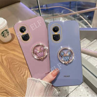 เคสโทรศัพท์แฟชั่นใหม่สำหรับ OPPO Reno 10 / 10 Pro / 10 Pro + + เคสนิ่มชุบไฟฟ้า OPPO Reno 10 5G เคสซิลิโคนนิ่ม Oppo Reno 10Pro บวก5G พร้อมที่ยึดแหวน