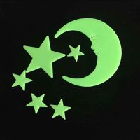 ▲ Luminous Moon and Stars Wall Stickers for Kids Room Baby Nursery Home Decoration Wall Decals Glow in the Dark Bedroom Wall Decor