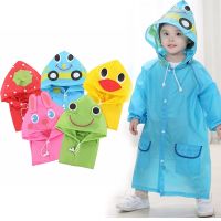 1PCS Childrens Cartoon Raincoat Korean Childrens Rain Gear Cute Baby Poncho Household Goods Playground Songkran Festival