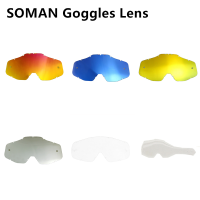 SOMAN Goggles เลนส์และฟิล์มฉีกขาดสำหรับ SOMAN Motocross Goggles SM11-S SM13 SM15 SM16แว่นตาอุปกรณ์เสริมสำหรับ SOMAN Glasses