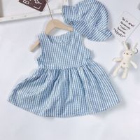 Baby Boy Girl Brother and Sister Matching Outfits Short Sleeve Tops + Shorts with Sleeveless Dress+ Hat Toddler Kids