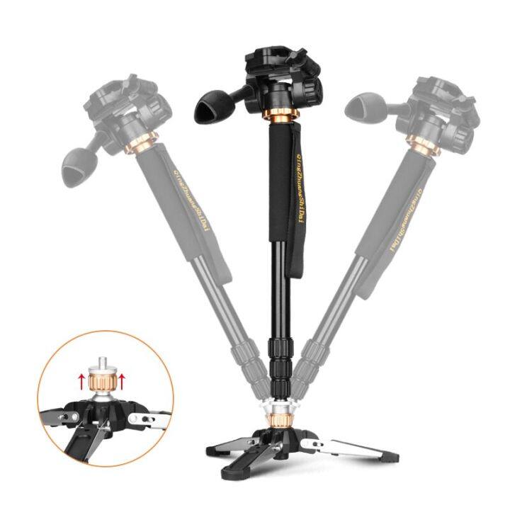 qzsd-q158b-ขาตั้งกล้องแบบพกพาขาตั้ง-monopod-ท่องเที่ยวแบบขาเดียวสามารถตั้งได้กับขาตั้งกล้องหมุนได้360องศาสำหรับกล้องดิจิตอล-slr