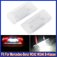 Q 2ชิ้น Led สีขาวด้านหลังจำนวนไฟป้ายทะเบียนสำหรับ -Benz W242 W246 B-Klasse A2468201566 12โวลต์รถไฟป้ายทะเบียน