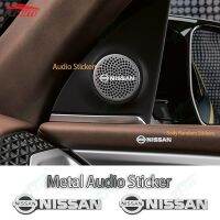 【Limited Time Offer】 Nissan Fashionable 3D Aluminum Metal Audio Sticker Car Decoration Accessories for Kicks Navara Versa Liniva Np300 Sentra March Nv350 Caravan X-trail Almera