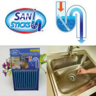 12pcs Sani Sticks Kitchen Toilet Bathtub Drain Cleaner Deodorizer