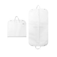 White/Black Suit Dust Cover Portable Travel Business Folding Hanging Garment Bag Suit Dress Storage Bag Clothes Protector Case Wardrobe Organisers