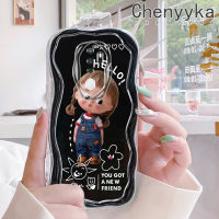 เคส Chenyyka สำหรับ OPPO A5เคส2020 A9 2020เคสการ์ตูนน่ารักลายเนื้อครีมผู้หญิงสวยกันกระแทกแบบใสนิ่มเคสมือถือโปร่งใสลายกล้องถ่ายรูปสุดสร้างสรรค์เคสฝาครอบป้องกันสีอ่อนโยน