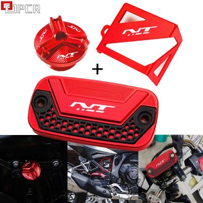 NT1100สำหรับ HONDA NT 1100 Nt1100 2023ของประดับจักรยานยนต์ด้านหน้าฝาเบรคหลังฝาปิดกระปุกน้ำมันไฮดรอลิกเติมน้ำมัน