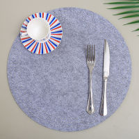 2 pcs Felt coaster new hollow insulation absorbent felt coaster placemat can be printed logo placemat tray mat