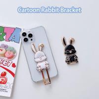 Phone Stand Rabbit Trolley Finger Ring Holder Electroplated Lazy Bracket Phone Mount Finger Ring Phone Holder Phone Accessories Ring Grip