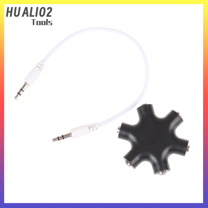 huali02-6-3-5mm-way-multi-port-hub-aux-headphone-jack-splitter-audio-cable-converter