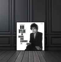 Bob Dylan-การบันทึกโมโนต้นฉบับอัลบั้มเพลงครอบคลุมโปสเตอร์ผ้าใบพิมพ์ลาย