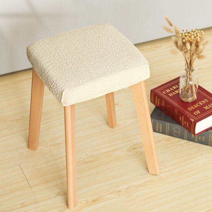 new-stretch-non-slip-stool-slipcover-kitchen-dining-seat-protector-slipcovers-solid-color-pleated-wedding-banquet-chair-cover