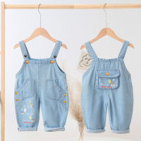 IENENS Fashion Kids Baby Boys Long Pants Denim Clothing Overalls Dungarees Toddler Infant Dress Girls Jeans Jumpsuits Clothes Outfits Trousers 1 2 3 4 Years