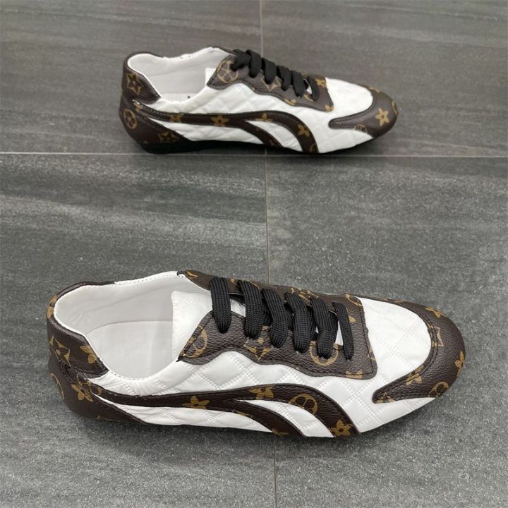 รองเท้ารองเท้าหนังขับรถอินเทรนด์สำหรับผู้ชายบุคลิกภาพของผู้ชายรองเท้าลำลองอินเทรนด์