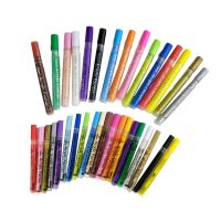 Set of 35 Acrylic Paint Pens 3.0mm 0.7mm Tip Permanent Markers for Rock Wood