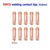 10pcs0.8x2 5มม./1.0x2 5/1 2x2 5มม. หัวเชื่อมสามารถถูกใช้ได้สำหรับ MB-15AK เชื่อม MIG/Mag G-Un