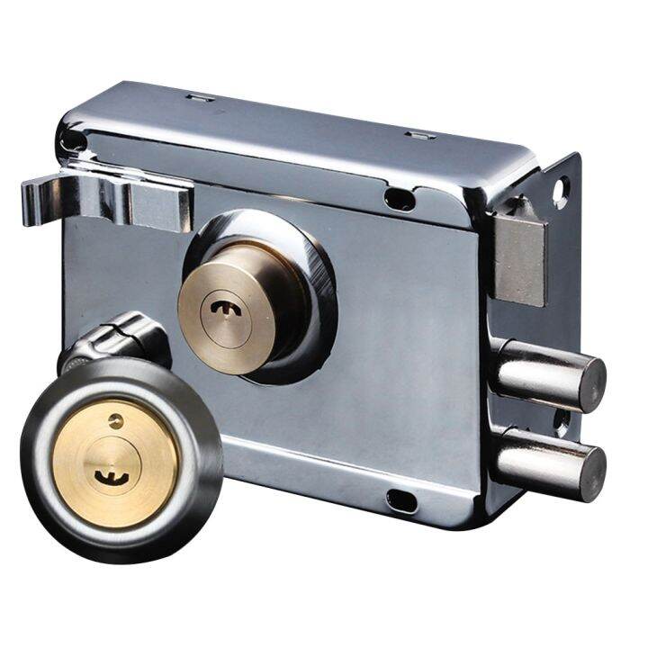 Exterior Iron Door Locks Security AntiTheft Lock Multiple Insurance