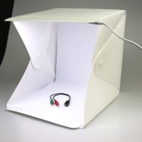 +【； Mini Foldable Photo Studio Photography Studio Lightbox Room Box Tabletop Ing Tent Photo Background LED Light Soft Box