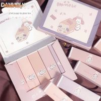 DANMOLU ชุดลิปเคลือบริมฝีปากห้าแพ็กของ Tattie Matte Velvet Whitening Matte นักเรียนให้ความชุ่มชื่นชุดเชฟลิปเคลือบริมฝีปากสุนัข0713