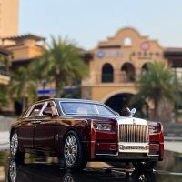 1:24 Rolls-Royce Phantom โมเดลรถโลหะผสม Diecasts Amp; รถของเล่นโมเดลรถของเล่นโลหะจำลองการเก็บรวบรวมเสียงสำหรับเด็ก