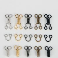 50sets 0 Invisible Mini Bra Underwear Sewing Hooks Eyes Metal Doll Clothing Buckle Button Collar Sweater Buckle Accessories