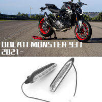 ไฟสัญญาณเลี้ยว LED รถจักรยานยนต์ทั้งกลางวันและกลางคืนสำหรับ Ducati Monster 950 MONSTER 937 2021 2022 2023ไฟเตือน