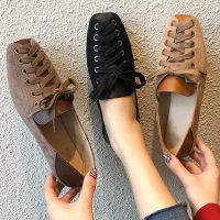 COD DSGRTYRTUTYIY Online red spring and summer single shoes all go together Korean version of social fashion student female lace-up shallow flat