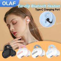 OLAF TWS Earclip Headphones Wireless Bluetooth Headset With Mic Fone Bluetooth Earphones Sport Long Standby Earbuds No Ear Pain Over The Ear Headphone