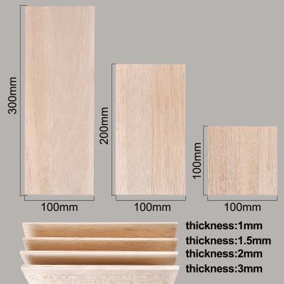 5pcs/Pack 1-3mm Thicks Lightweight Wooden Plank Craft Board Model Toys Building Carving Handicraft Balsa Wood Chips Accessories Artificial Flowers  Pl