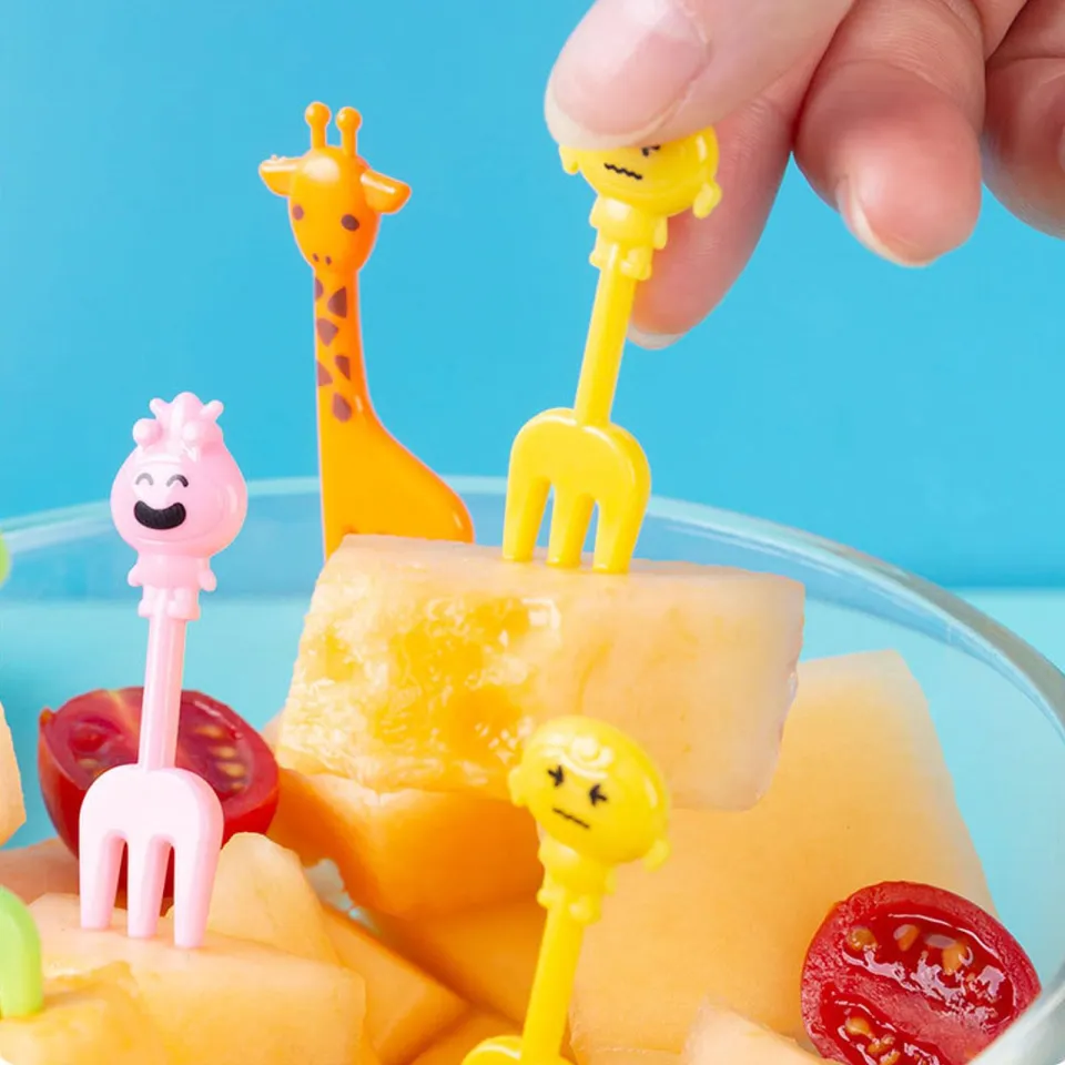 Animal Food Picks For Kids Funny Bento Picks, Cute Cartoon Animal Fruit Food  Toothpicks, Lunch Bento Box For Toddlers Fruit Forks - Temu South Korea