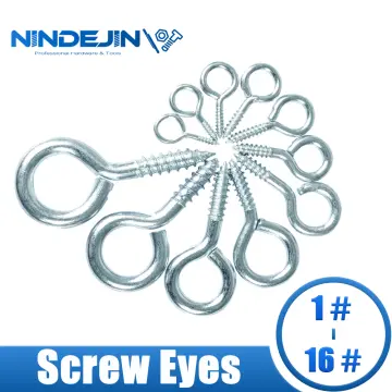 50pcs Rose Gold Mini Screw Eye Pins Hooks Eyelets Screw Threaded Pin 