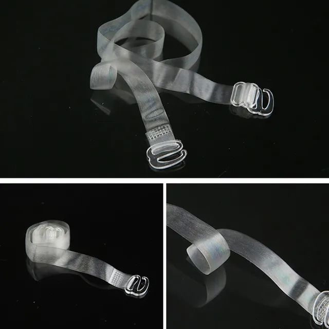 3 Pairs Adjustable Transparent Bra Straps, Soft Elastic Anti-slip Bra  Strap, Invisible Anti-slip Transparent Shoulder Strap, Traceless Adjustable  Bra