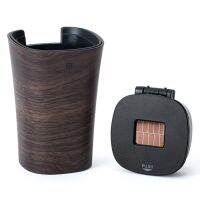 hot！【DT】☞❇❈  Classic Grain Pattern Men Car Ashtray with Push for Office Use