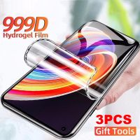 3PCS Hydrogel Film On For Oppo Realme 8 Screen Protector amp; For Realme Real me 8 Pro 8Pro Protective Film Not Glass