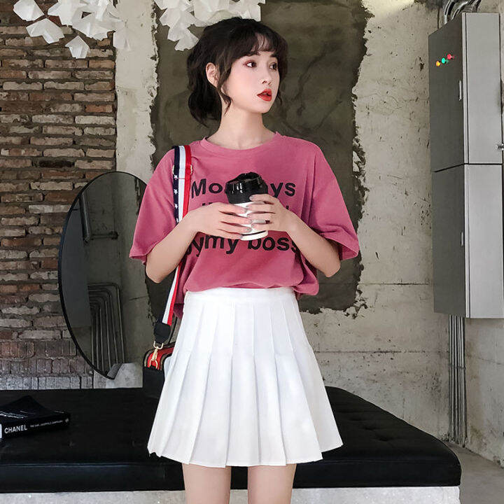 [Philippines stock] Tennis skirt female 2021 new high-waist A-line ...