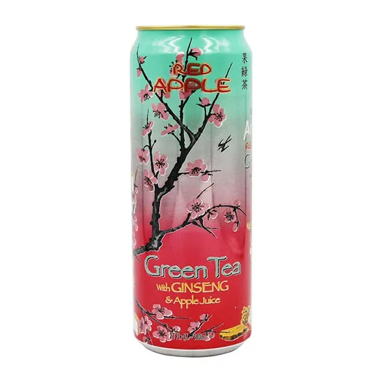 AriZona Red Apple Green Tea with Ginseng&Apple Juice 680ml Lazada PH