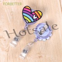 【hot sale】 ❐ B11 FORBETTER Office Supplies Retractable Badge Reel Fashion Badge Holder ID Card Clips Name Tag Nurse Doctor Cartoon Card Holder High Quality Acrylic Name Card Holder