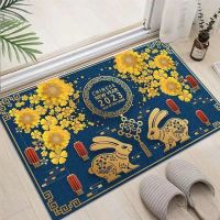 New Year Doormats Welcome Sign Carpet Home Entrance Floor Mat For Living Room Bedroom Bathroom Christmas Decorations Natal Gifts