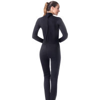 Womens 3mm Black Neoprene Wetsuit Full Suit Jumpsuit for Diving Surfing