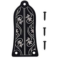 Guitar Truss Rod Cover GR34 Truss Rod Shape Case for Electric Guitar Les Paul Epiphone (Black)