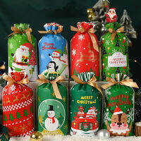 XmasCandy Dragee Gift Bag 50pcs Christmas Decoration for Home Noel Present Bag ผู้ถือห่อคริสต์มาสตกแต่งคริสต์มาส